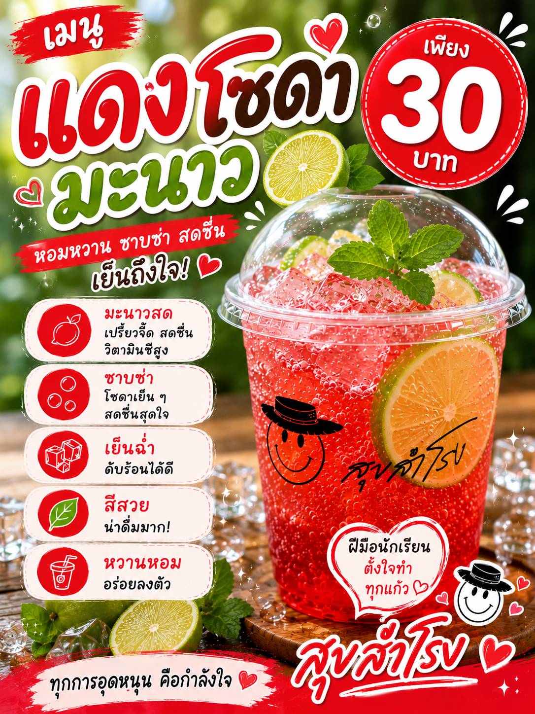 แดงมะนาวโซดา
