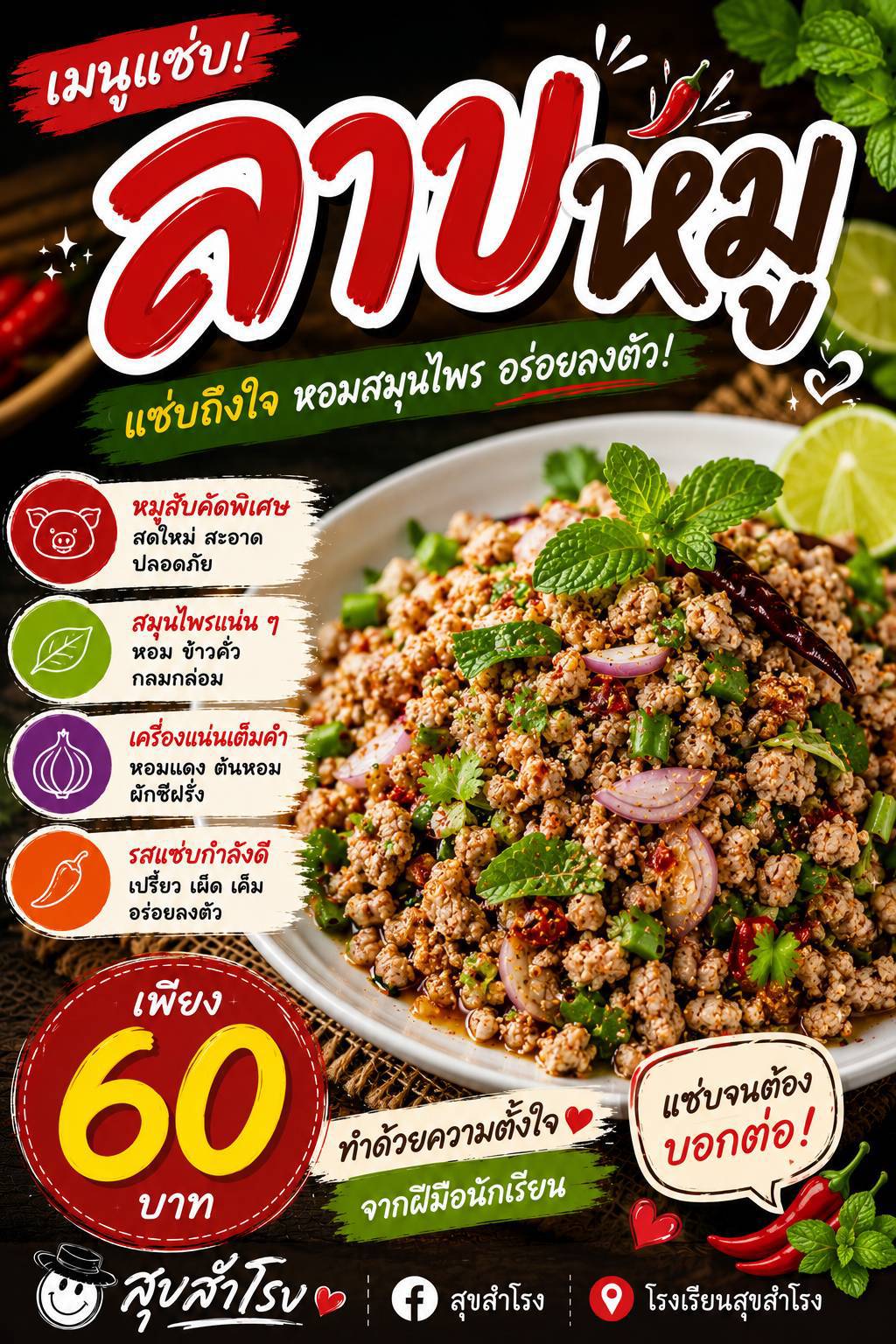 ลาบหมู (สุขสำโรง)